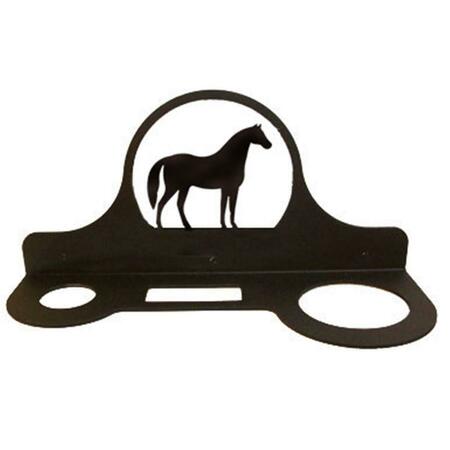 VILLAGE WROUGHT IRON Hair Care Caddy - Standing Horse Silhouette HD-68